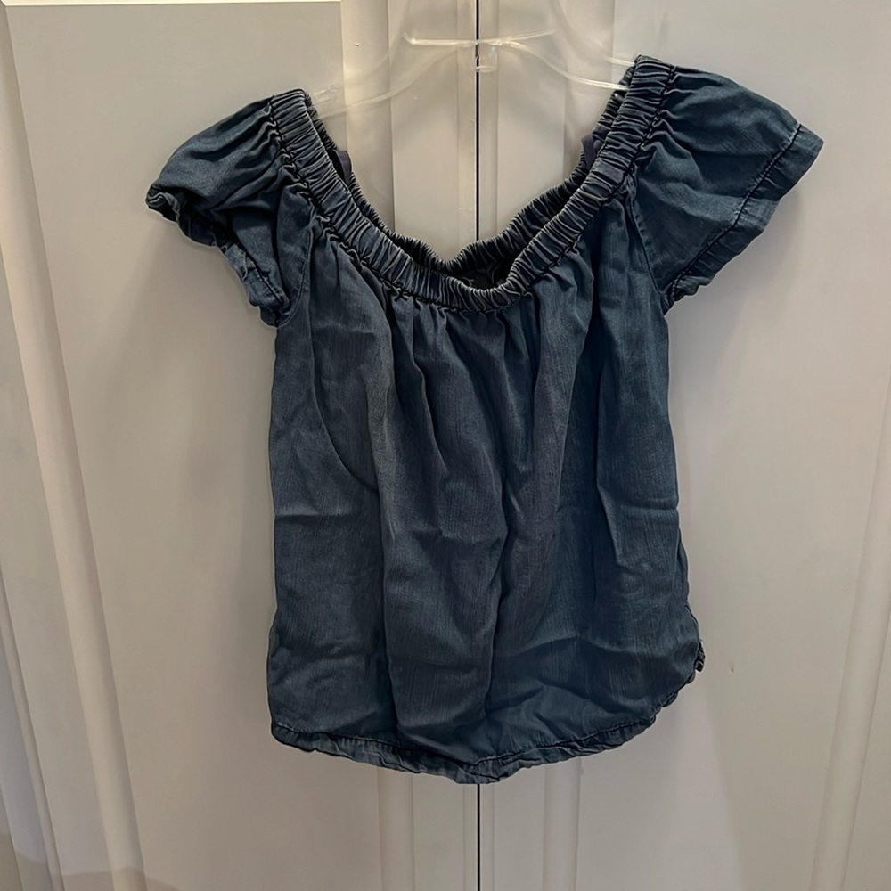 Derek Heart Denim Top Size Small